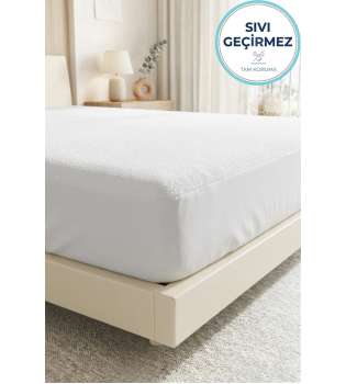 %100 Pamuklu Sıvı Geçirmez Bebek & Çocuk & Tek & Çift Kişilik Yatak Koruyucu Alezi
