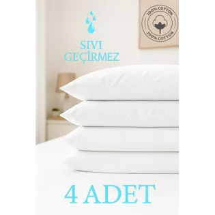 4'lü Sıvı Geçirmez Yastık Alezi