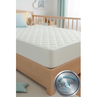 %100 Sıvı Geçirmez Kapitone Bebek Yatak Koruyucu | Bebek Yatak Alezi