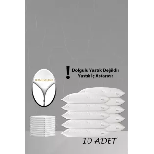 10'lu Beyaz Yastık Iç Astarı