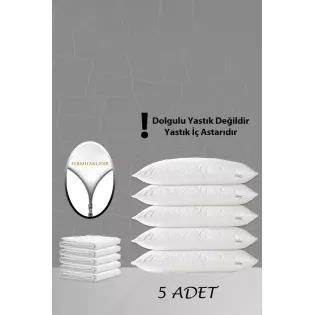 5'li Beyaz Yastık Iç Astarı
